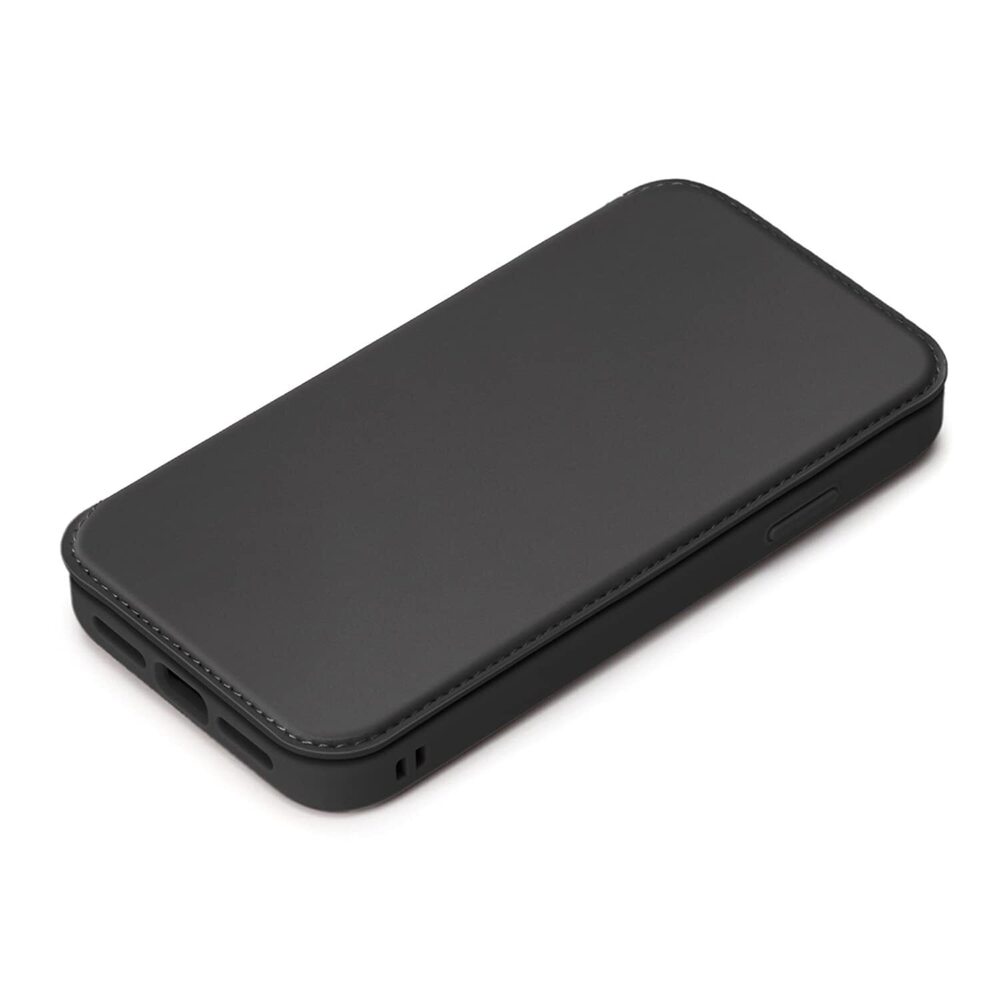 3462 PG-21NGF01BK Glass Flip Case for iPhone 13 Pro, Black